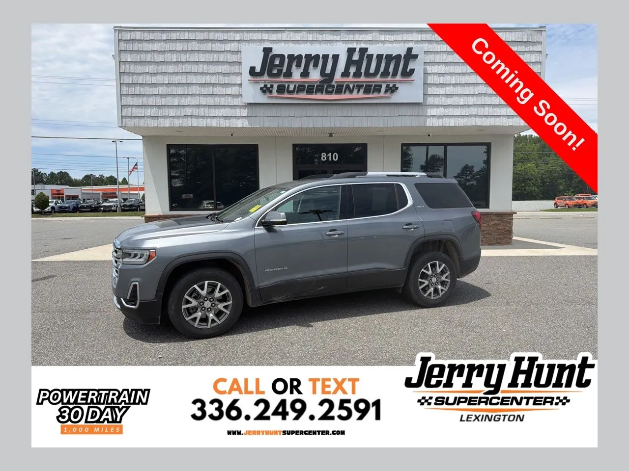 Gray 2021 GMC Acadia SLT for sale in Lexington, NC