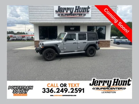 Silver 2019 Jeep Wrangler Unlimited Sport S for sale in Lexington, NC