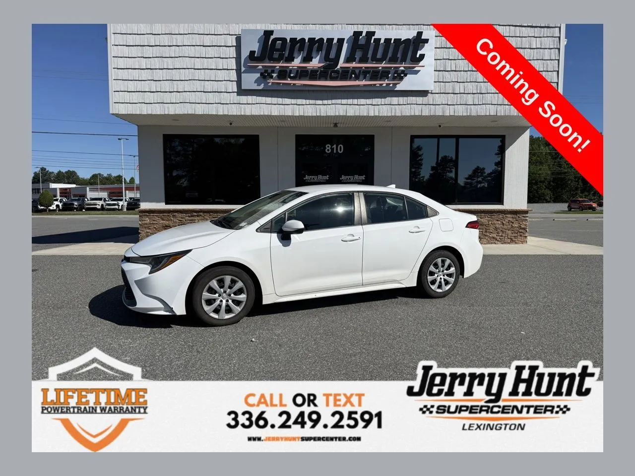 White 2022 Toyota Corolla LE for sale in Lexington, NC