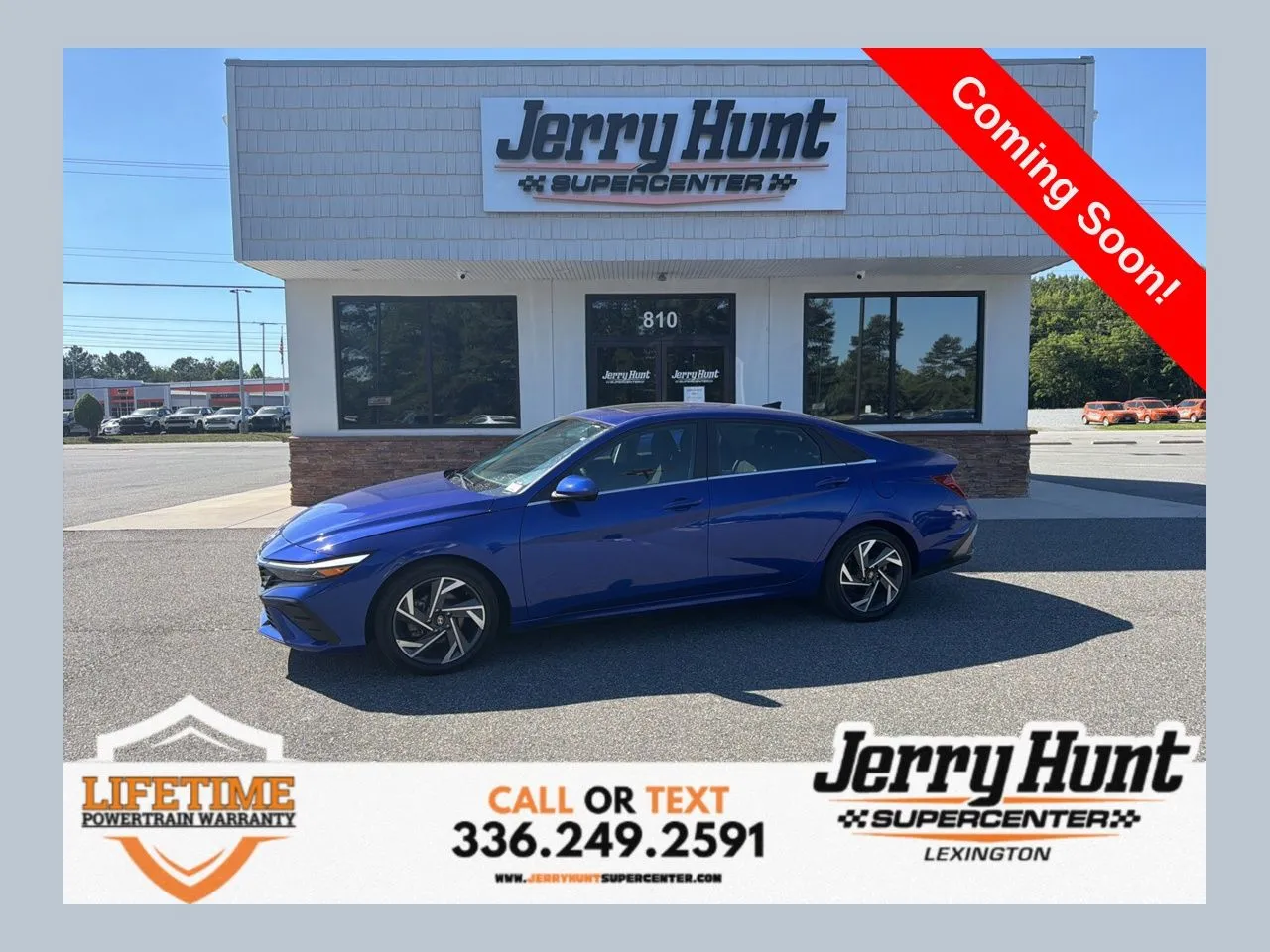 Blue 2024 Hyundai Elantra SEL for sale in Lexington, NC