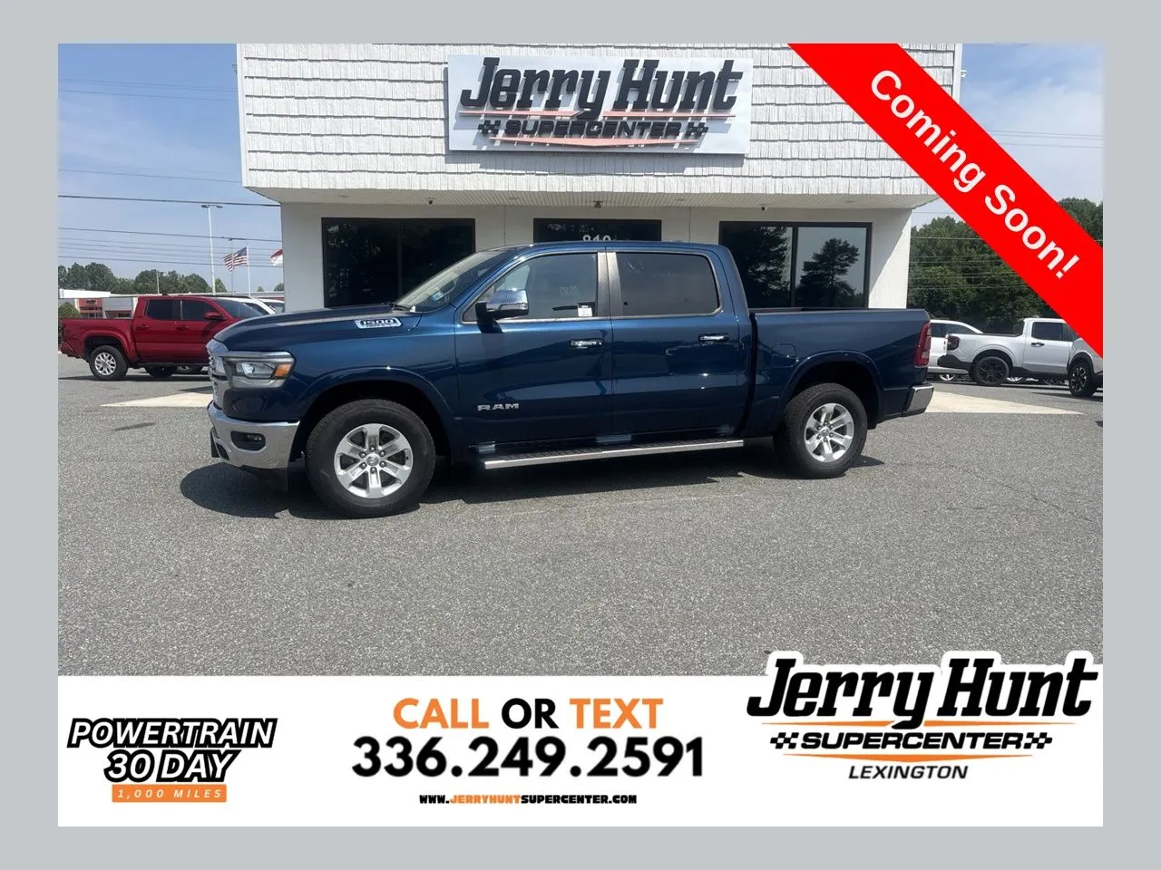 Blue 2021 Ram 1500 Laramie for sale in Lexington, NC