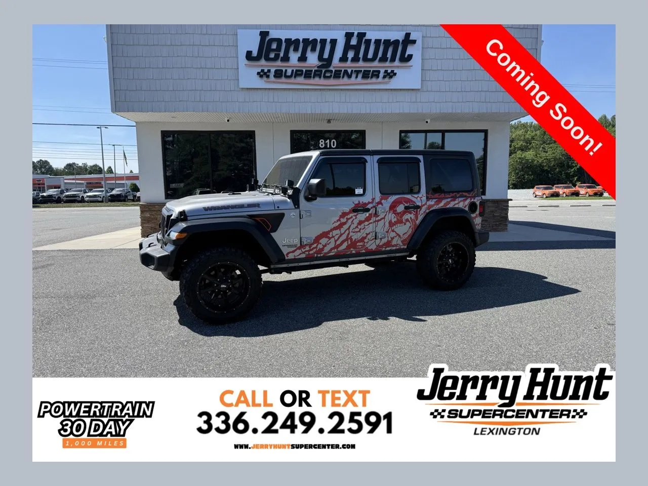Silver 2020 Jeep Wrangler Unlimited Sport S for sale in Lexington, NC