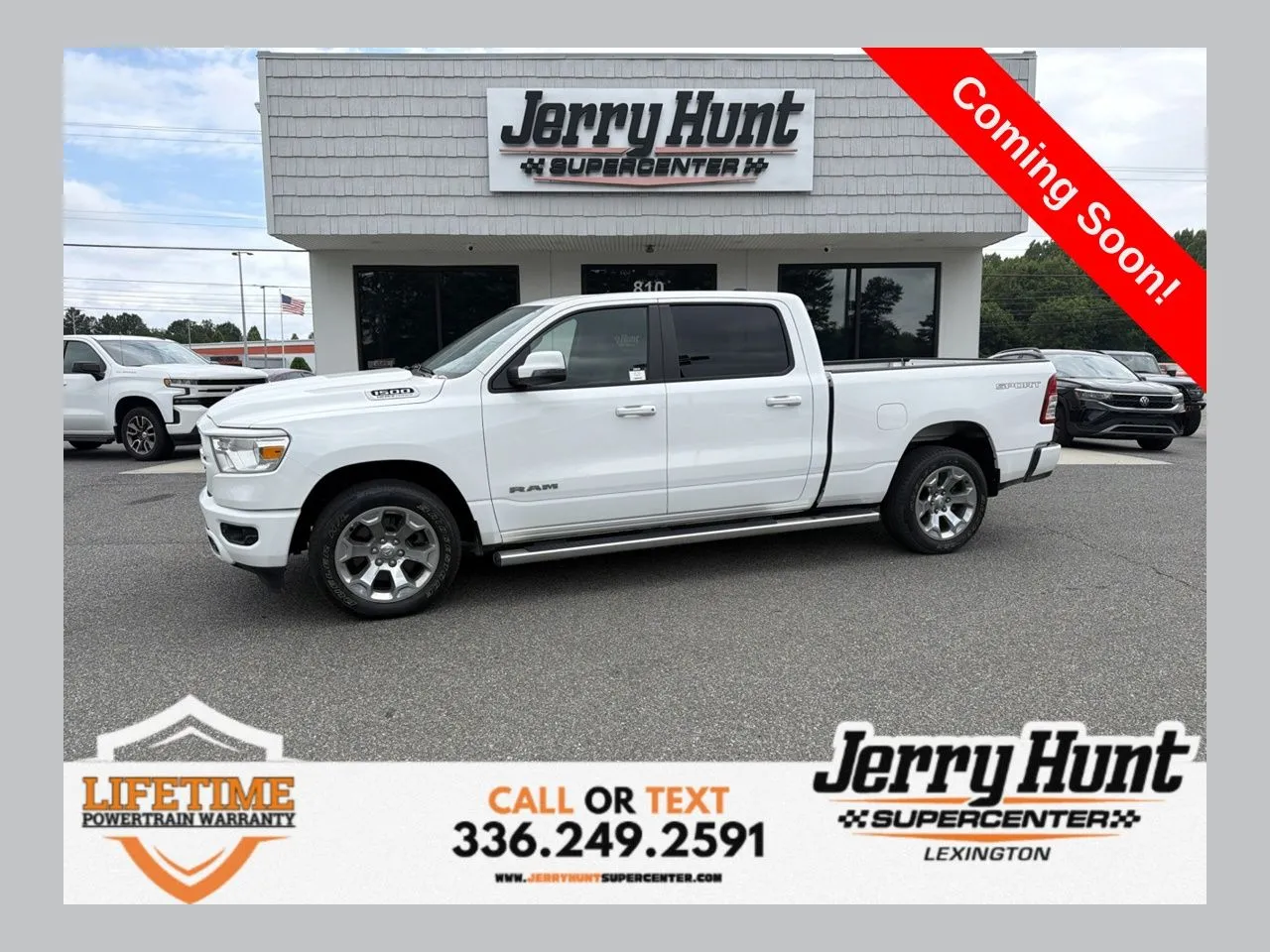 White 2023 Ram 1500 Big Horn/Lone Star for sale in Lexington, NC