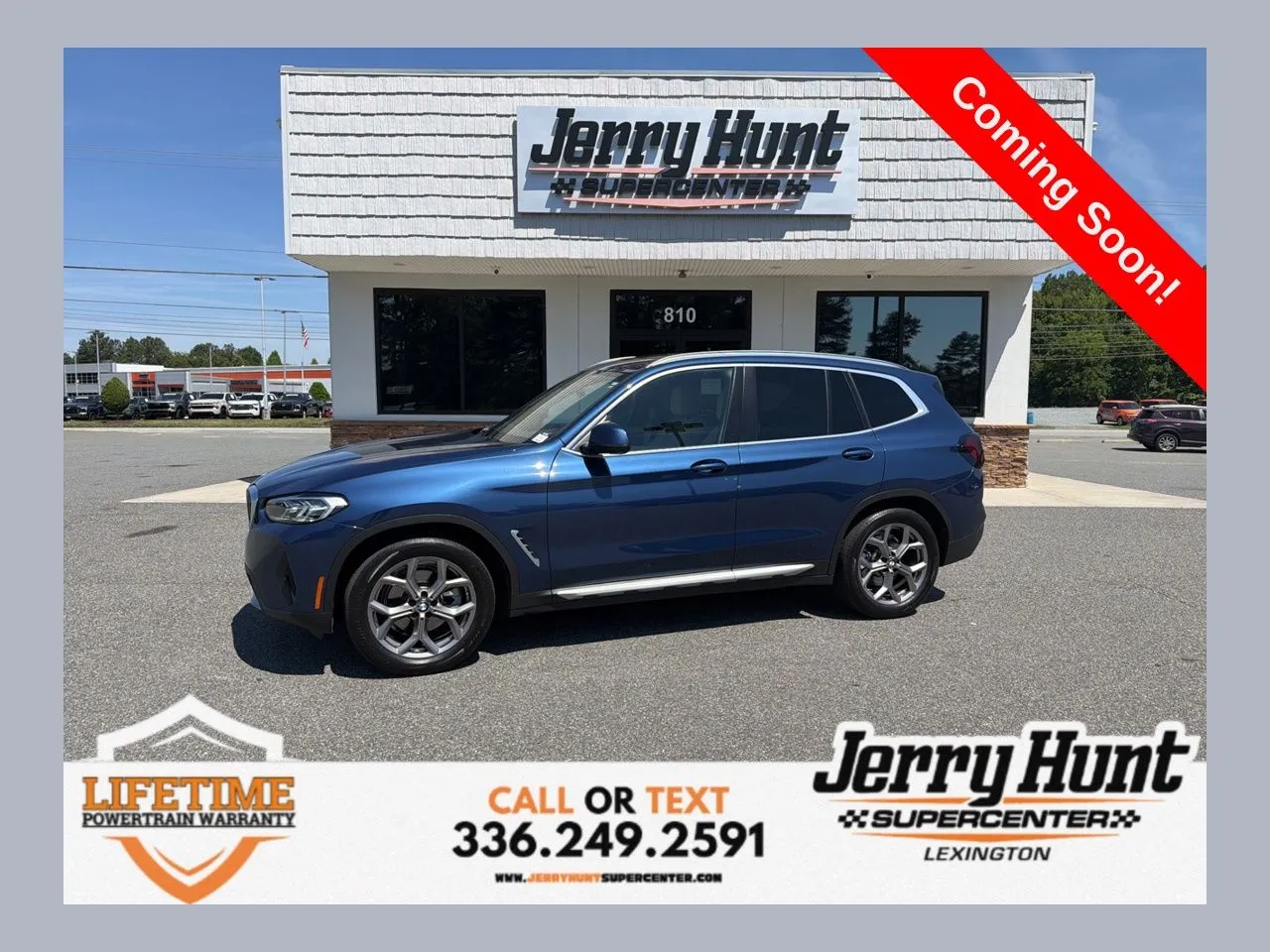 Blue 2022 BMW X3 xDrive30i for sale in Lexington, NC