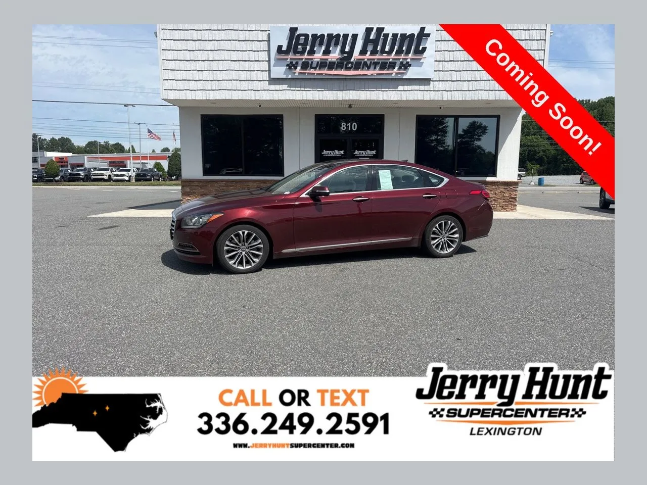 Red 2015 Hyundai Genesis 3.8 for sale in Lexington, NC