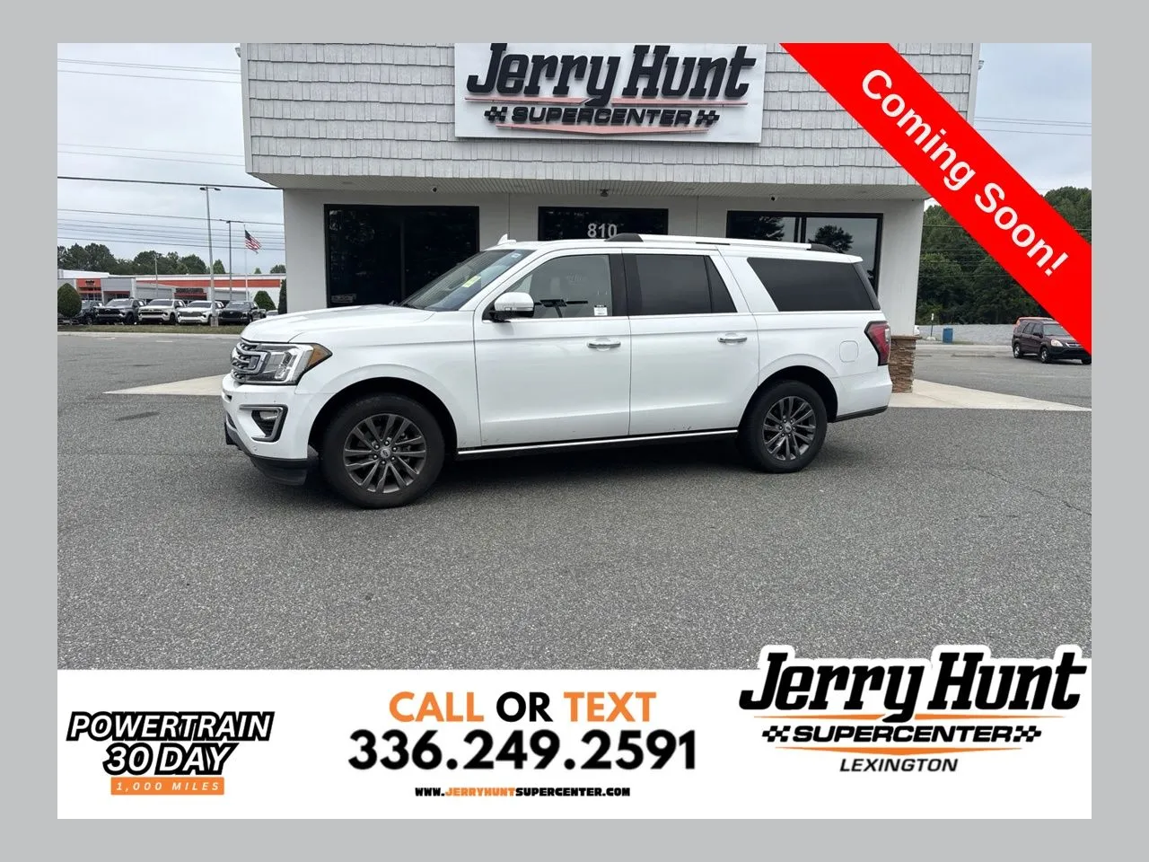 White 2021 Ford Expedition Max Limited for sale in Lexington, NC