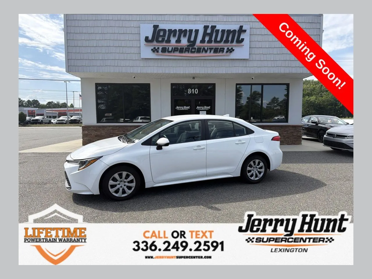 White 2024 Toyota Corolla LE for sale in Lexington, NC