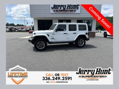 White 2022 Jeep Wrangler Unlimited Sahara for sale in Lexington, NC