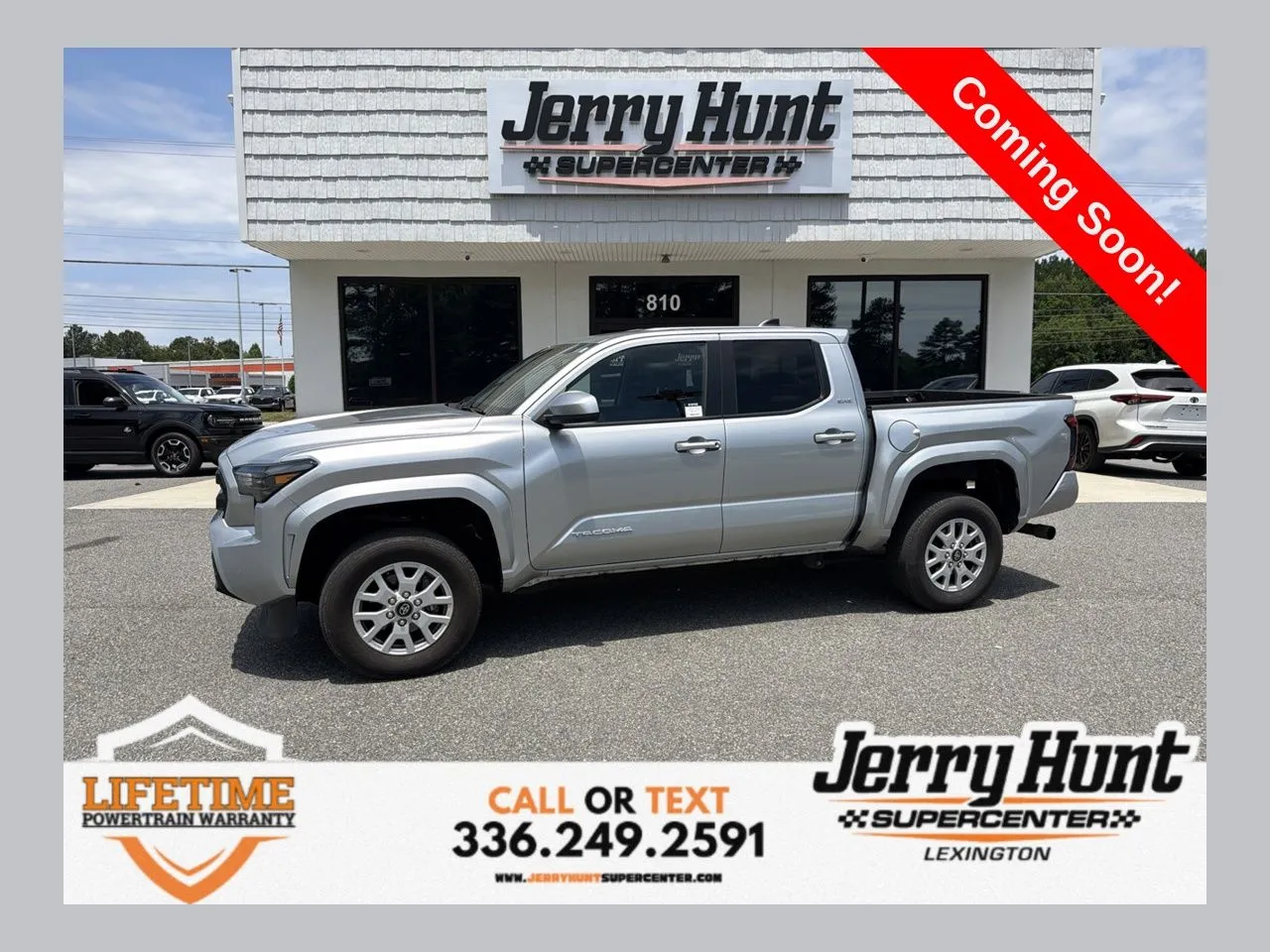 Silver 2024 Toyota Tacoma SR5 for sale in Lexington, NC