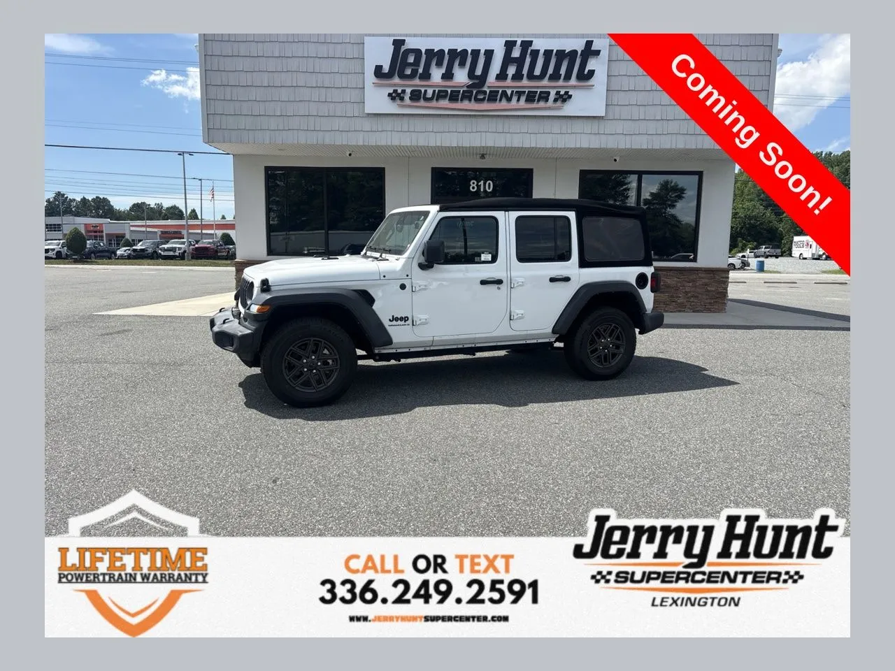 White 2024 Jeep Wrangler Sport S for sale in Lexington, NC