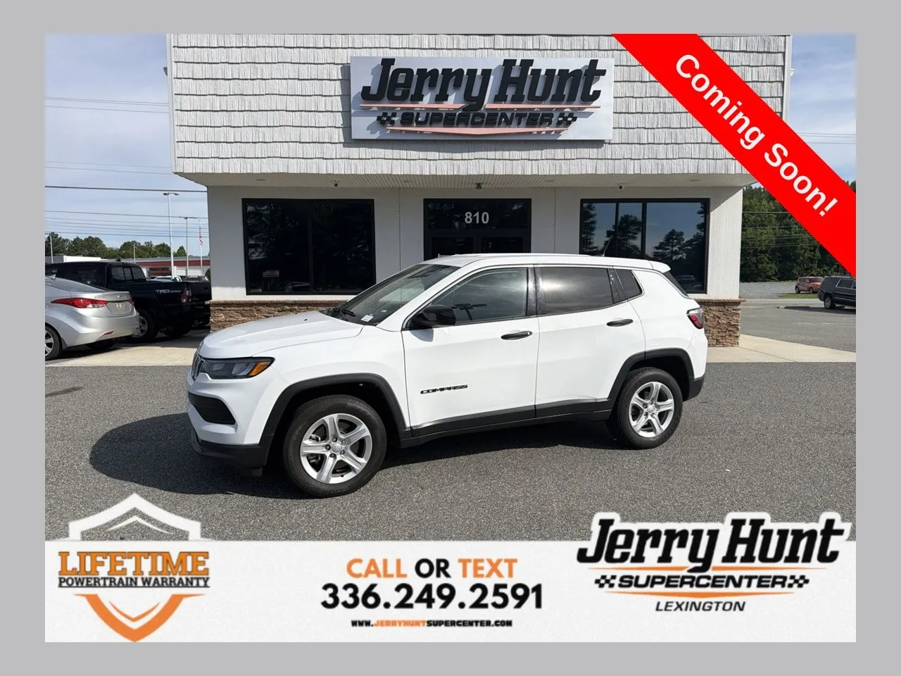 White 2023 Jeep Compass Sport for sale in Lexington, NC