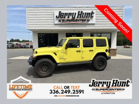 Yellow 2023 Jeep Wrangler Sahara for sale in Lexington, NC
