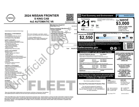 More photos of 2024 Nissan Frontier S at Jerry Hunt Supercenter - Lexington, NC