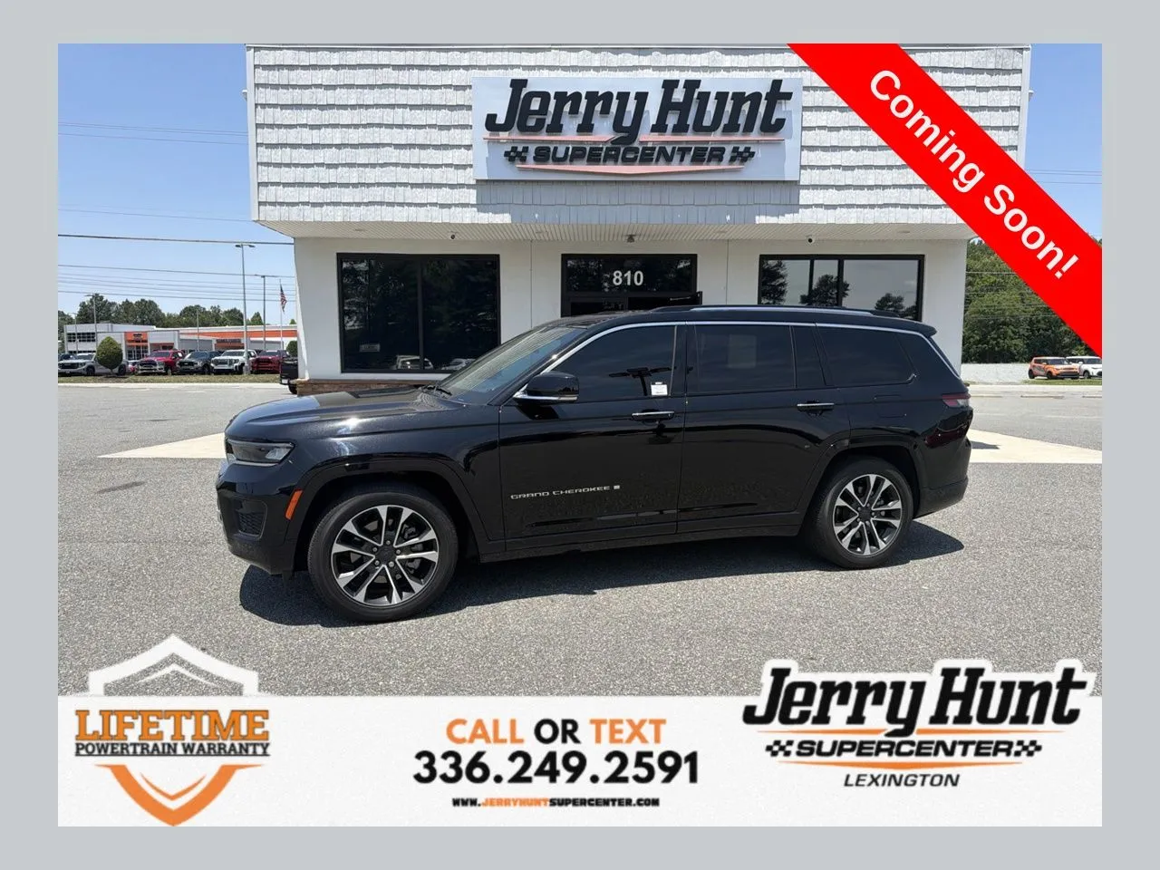Black 2023 Jeep Grand Cherokee L Overland for sale in Lexington, NC