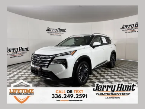 White 2024 Nissan Rogue Platinum for sale in Lexington, NC