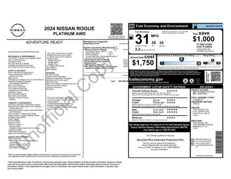 More photos of 2024 Nissan Rogue Platinum at Jerry Hunt Supercenter - Lexington, NC