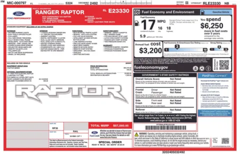 More photos of 2024 Ford Ranger Raptor at Jerry Hunt Supercenter - Lexington, NC