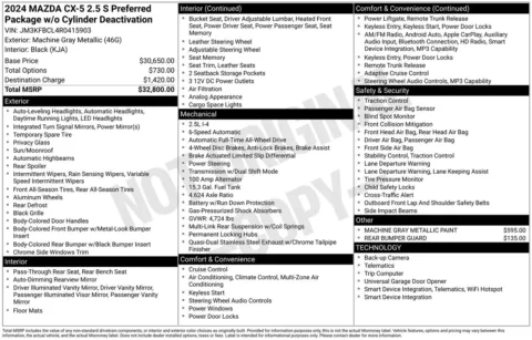 More photos of 2024 Mazda CX-5 2.5 S Preferred Package at Jerry Hunt Supercenter - Lexington, NC