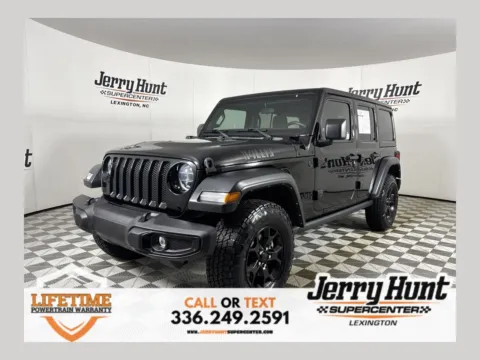 Black 2022 Jeep Wrangler Unlimited Willys for sale in Lexington, NC