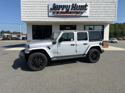 Silver 2022 Jeep Wrangler Unlimited Sahara 4xe for sale in Lexington, NC
