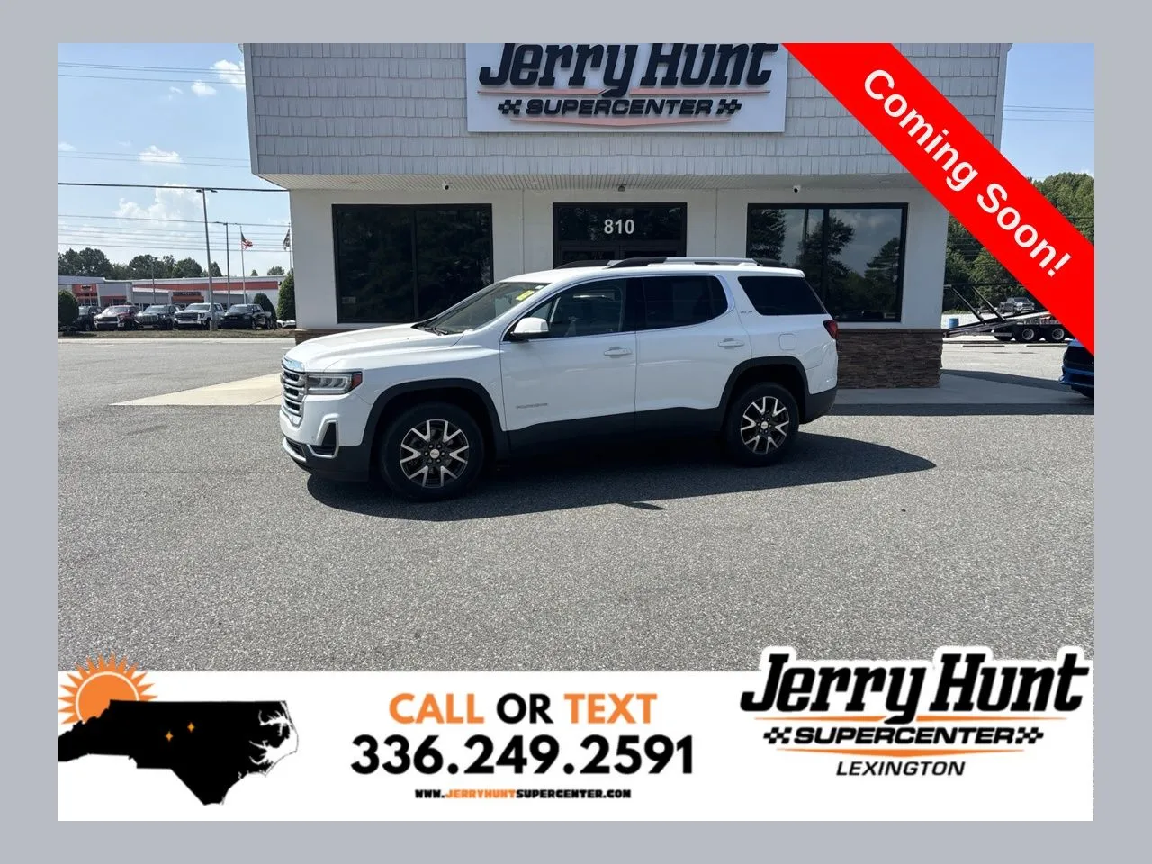 White 2021 GMC Acadia SLE for sale in Lexington, NC