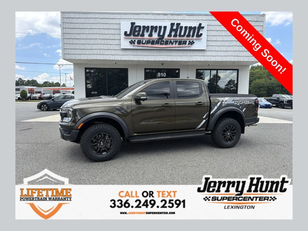 Green 2025 Ford Ranger Raptor for sale in Lexington, NC