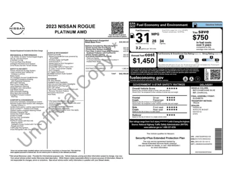 More photos of 2023 Nissan Rogue Platinum at Jerry Hunt Supercenter - Lexington, NC