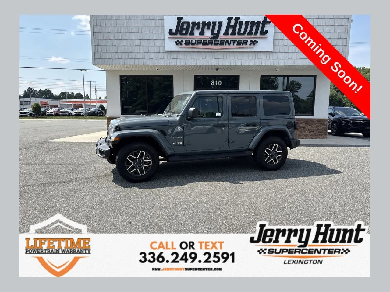 Gray 2024 Jeep Wrangler Sahara for sale in Lexington, NC