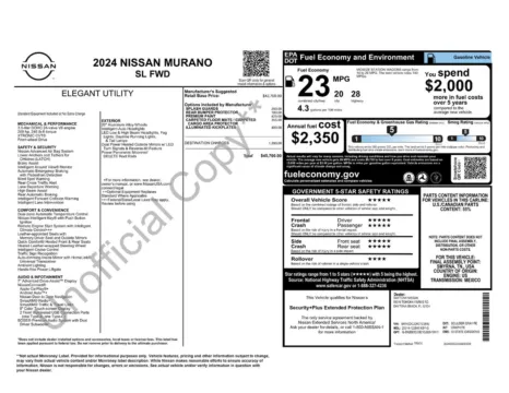 More photos of 2024 Nissan Murano SL at Jerry Hunt Supercenter - Lexington, NC
