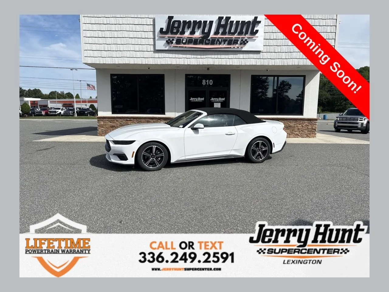 White 2025 Ford Mustang EcoBoost Premium for sale in Lexington, NC