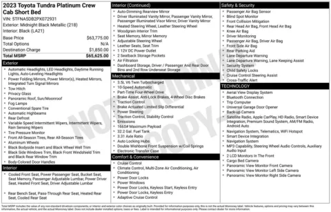 More photos of 2023 Toyota Tundra Platinum at Jerry Hunt Supercenter - Lexington, NC