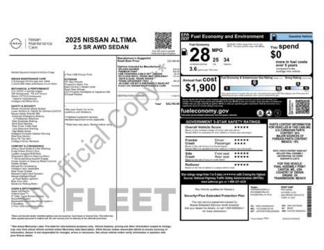 More photos of 2025 Nissan Altima 2.5 SR at Jerry Hunt Supercenter - Lexington, NC