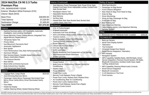 More photos of 2024 Mazda CX-90 3.3 Turbo Premium Plus at Jerry Hunt Supercenter - Lexington, NC