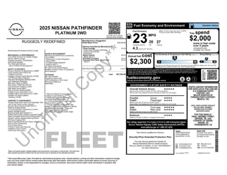More photos of 2025 Nissan Pathfinder Platinum at Jerry Hunt Supercenter - Lexington, NC