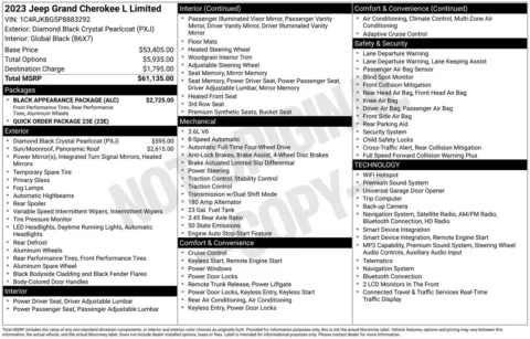 More photos of 2023 Jeep Grand Cherokee L Limited at Jerry Hunt Supercenter - Lexington, NC