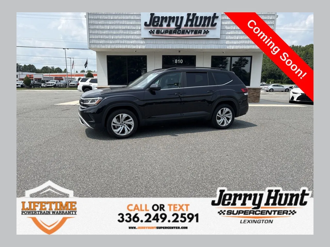 Black 2023 Volkswagen Atlas 3.6L V6 SE w/Technology for sale in Lexington, NC
