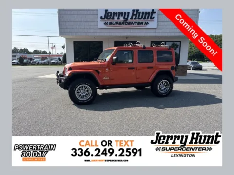 Orange 2019 Jeep Wrangler Unlimited Sahara for sale in Lexington, NC