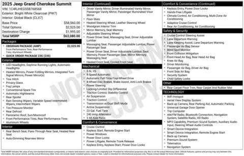 More photos of 2025 Jeep Grand Cherokee Summit at Jerry Hunt Supercenter - Lexington, NC