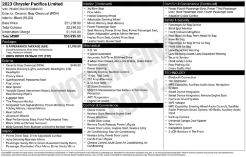 More photos of 2023 Chrysler Pacifica Limited at Jerry Hunt Supercenter - Lexington, NC
