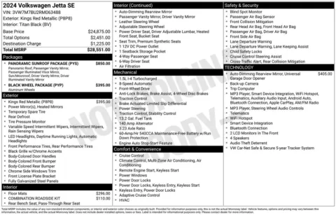 Another view of 2024 Volkswagen Jetta 1.5T SE for sale in Lexington, NC at Jerry Hunt Supercenter - Lexington