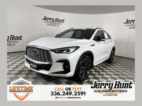 White 2023 INFINITI QX55 LUXE for sale in Lexington, NC