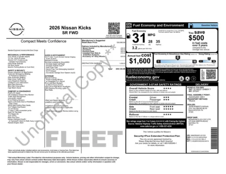 More photos of 2026 Nissan Kicks SR at Jerry Hunt Supercenter - Lexington, NC