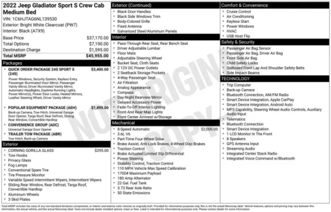 More photos of 2022 Jeep Gladiator Sport at Jerry Hunt Supercenter - Lexington, NC