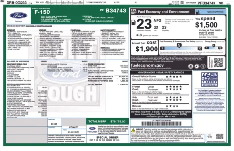 Another view of 2023 Ford F-150 Platinum for sale in Lexington, NC at Jerry Hunt Supercenter - Lexington