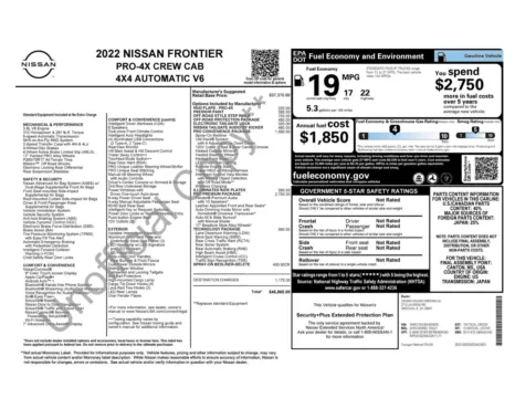 More photos of 2022 Nissan Frontier PRO-4X at Jerry Hunt Supercenter - Lexington, NC