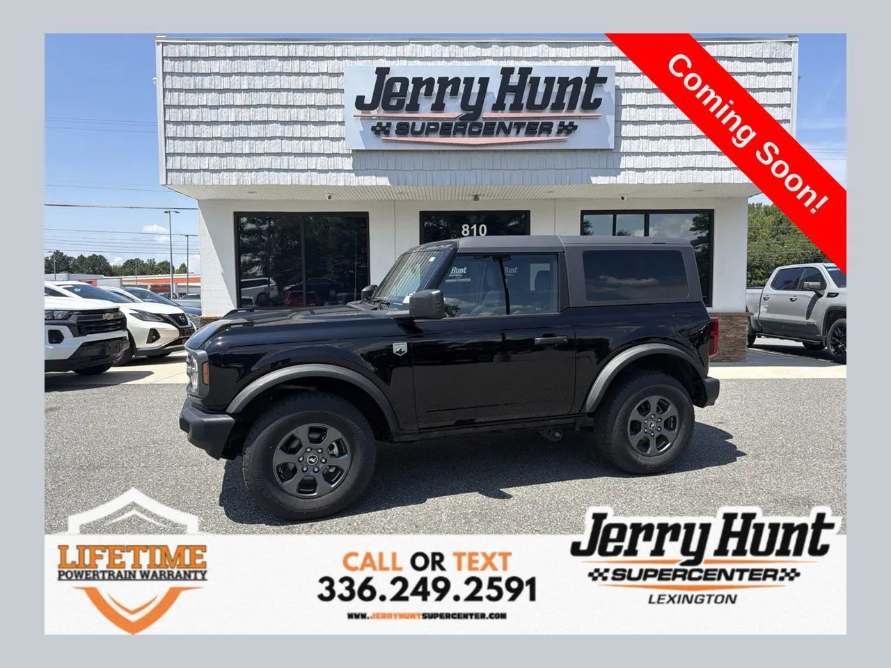 Black 2024 Ford Bronco Big Bend for sale in Lexington, NC