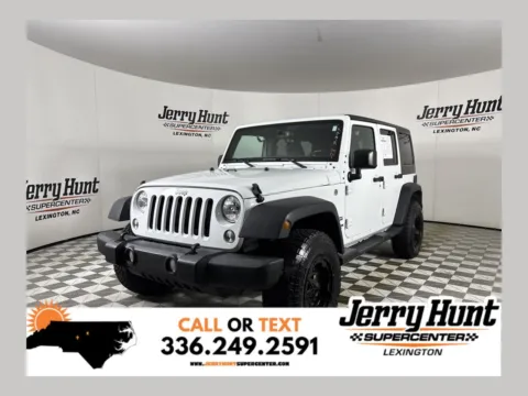 White 2018 Jeep Wrangler JK Unlimited Sport for sale in Lexington, NC