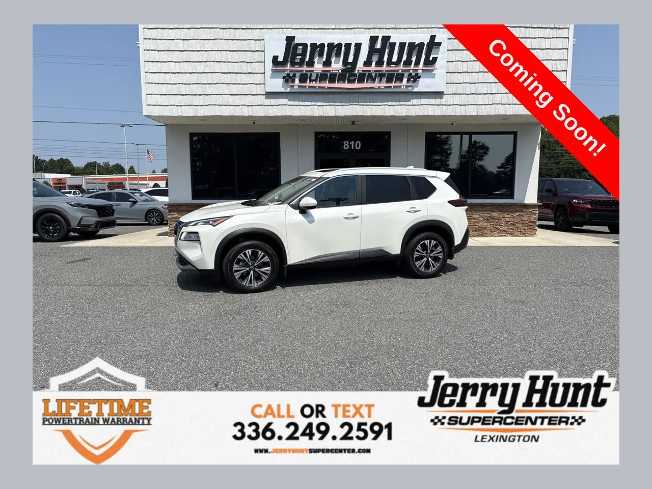 White 2023 Nissan Rogue SV for sale in Lexington, NC
