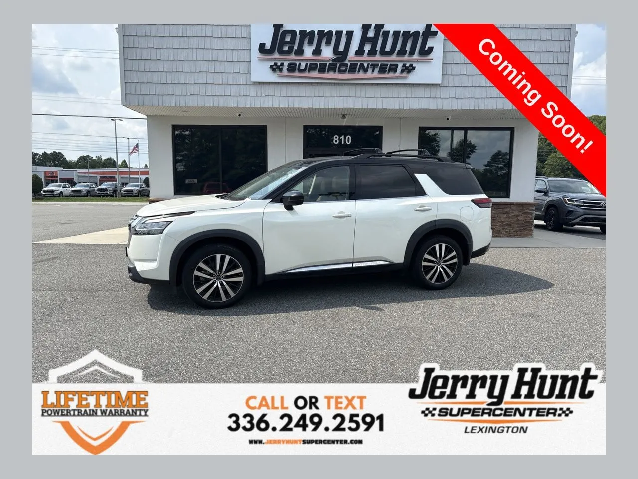 White 2023 Nissan Pathfinder Platinum for sale in Lexington, NC