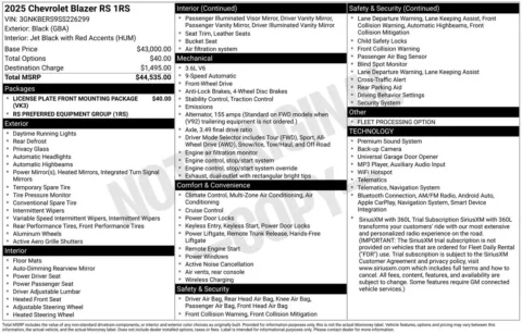 More photos of 2025 Chevrolet Blazer RS at Jerry Hunt Supercenter - Lexington, NC